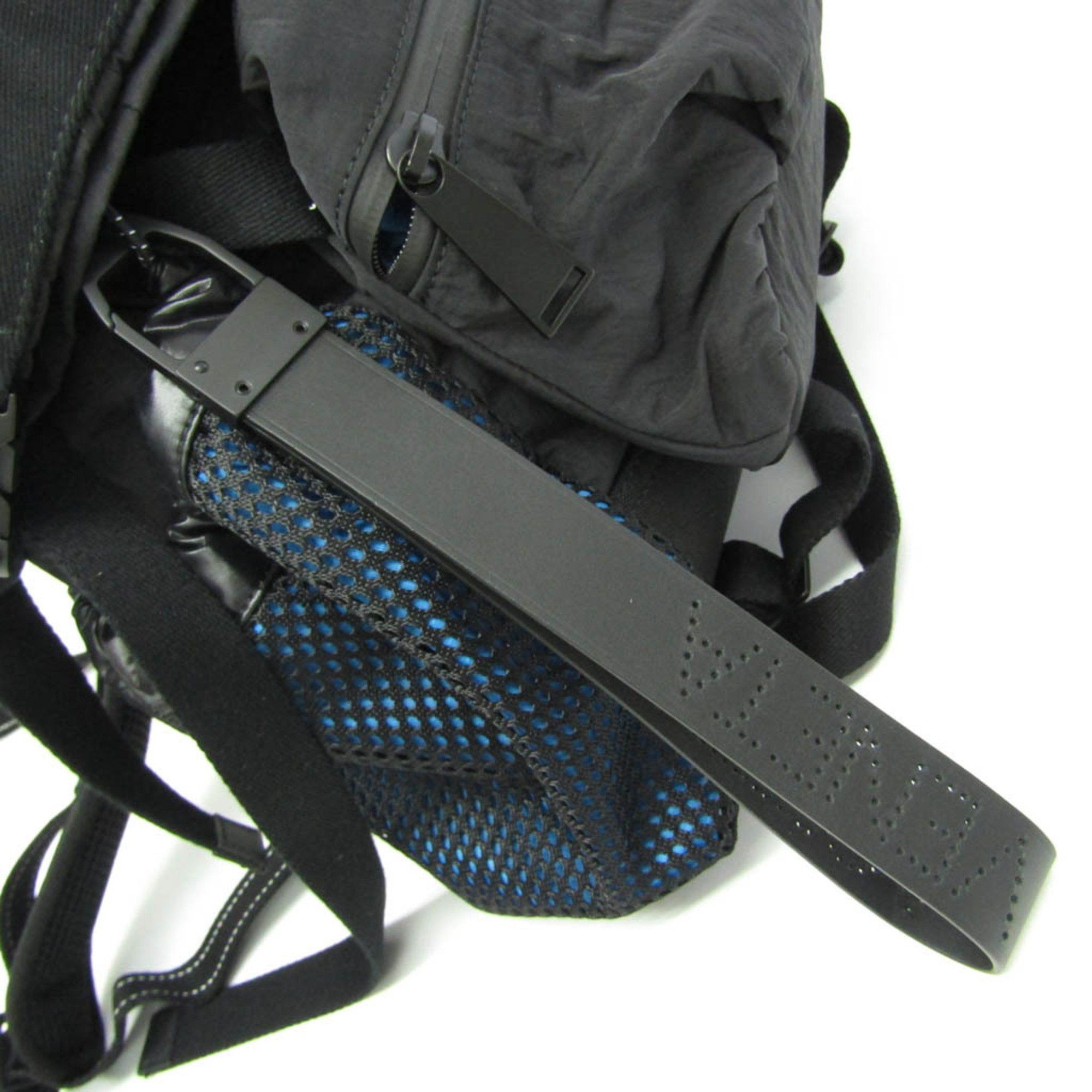 Bottega Veneta 571596 Men's Nylon,Polyester Backpack Black,Blue