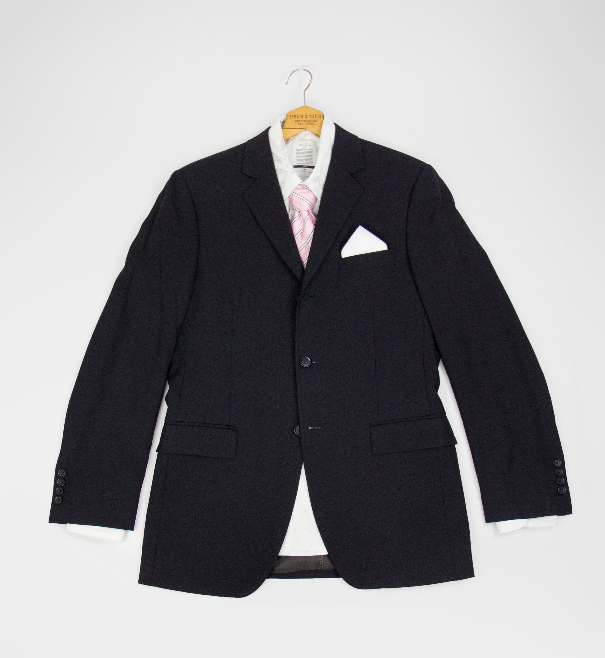 Dolce & Gabbana NAVY BLUE 3 BUTTON STRETCH WOOL BLAZER Size 38R - 1 Thumbnail