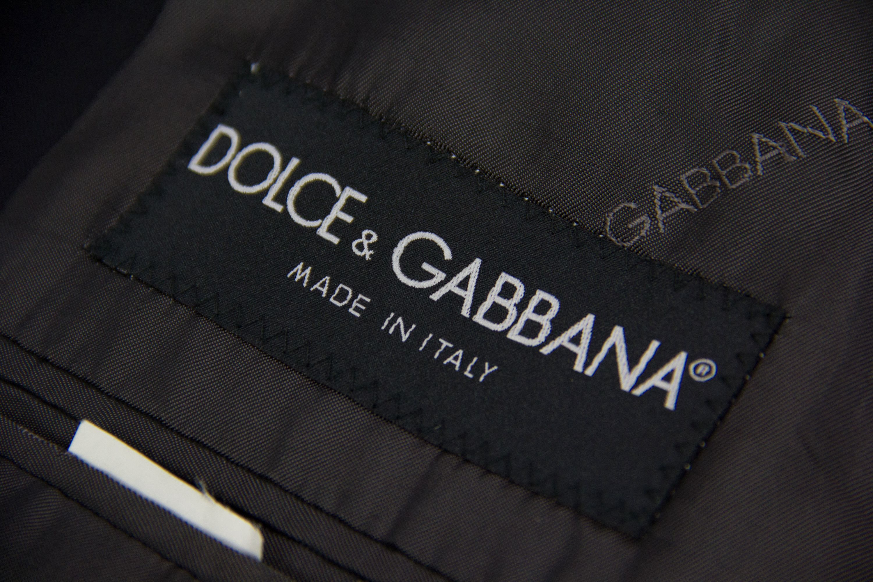 Dolce & Gabbana NAVY BLUE 3 BUTTON STRETCH WOOL BLAZER Size 38R - 7 Thumbnail
