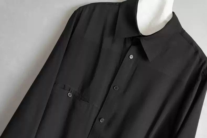 Yohji Yamamoto Yohji Yamamoto 22SS Detachable Collar Acetic Acid Shirt Size US M / EU 48-50 / 2 - 2 Thumbnail
