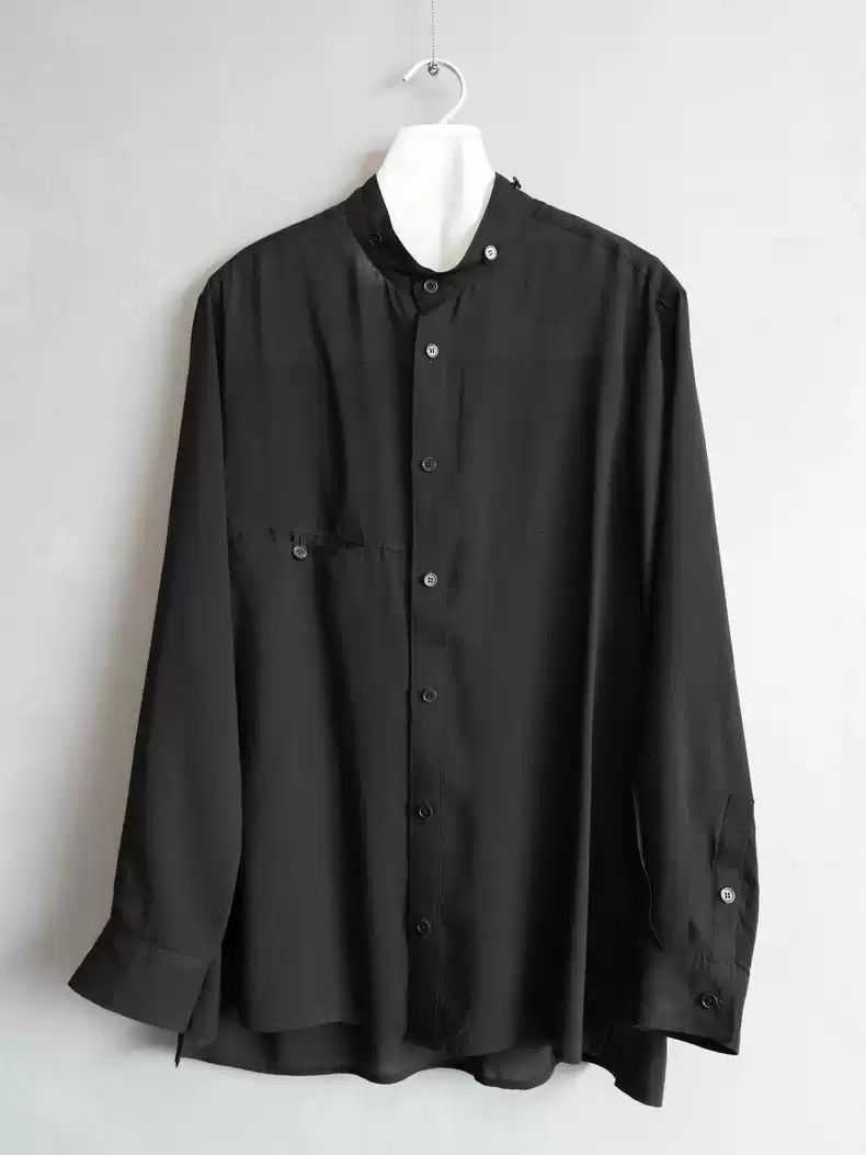 Yohji Yamamoto Yohji Yamamoto 22SS Detachable Collar Acetic Acid Shirt Size US M / EU 48-50 / 2 - 4 Thumbnail