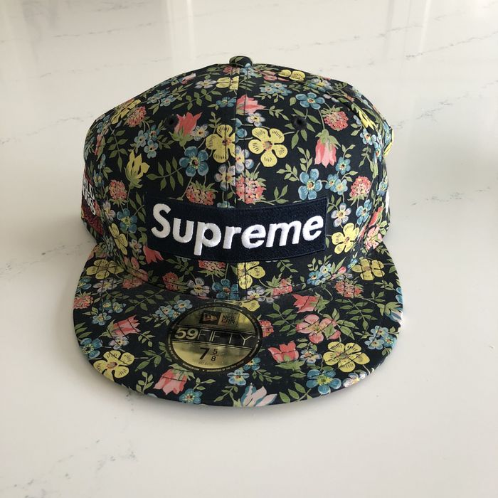 Supreme Supreme x Liberty Floral Box Logo New Era SS13, 7 5/8