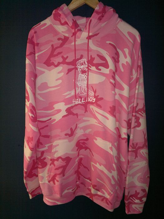 Lil peep hoodie pink sales camo