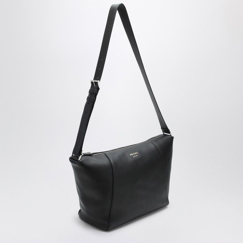 Prada Prada Black Leather Shoulder Bag Size ONE SIZE - 5 Thumbnail