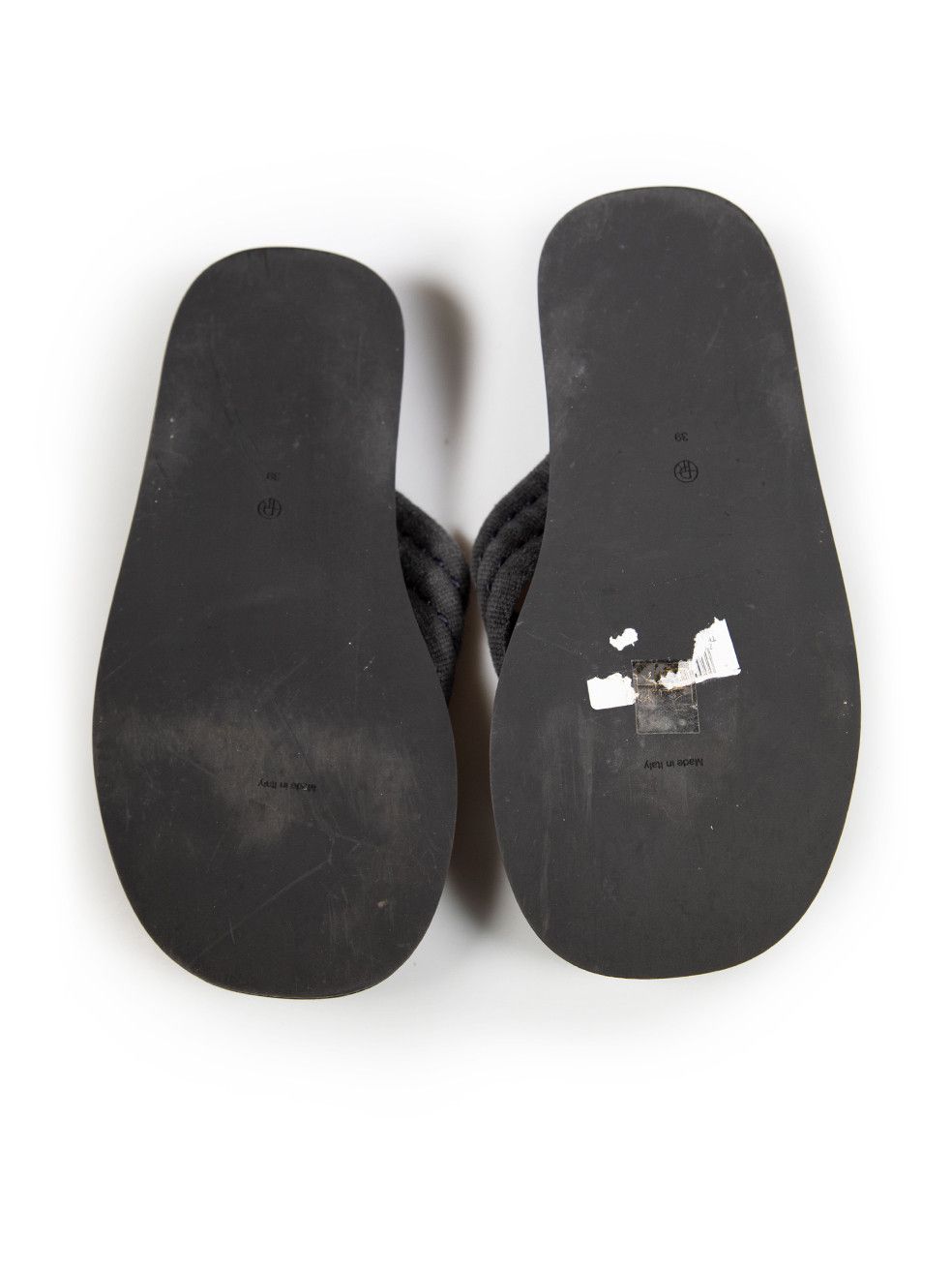 The Row Ginza Denim Suede Platform Sandals Size US 9 / IT 39 - 4 Thumbnail