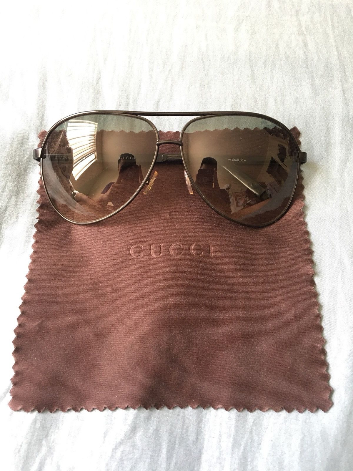 Gucci 1827s aviator sunglasses brown Gucci Gucci 1827/S Aviator Sunglasses | Grailed main image 3