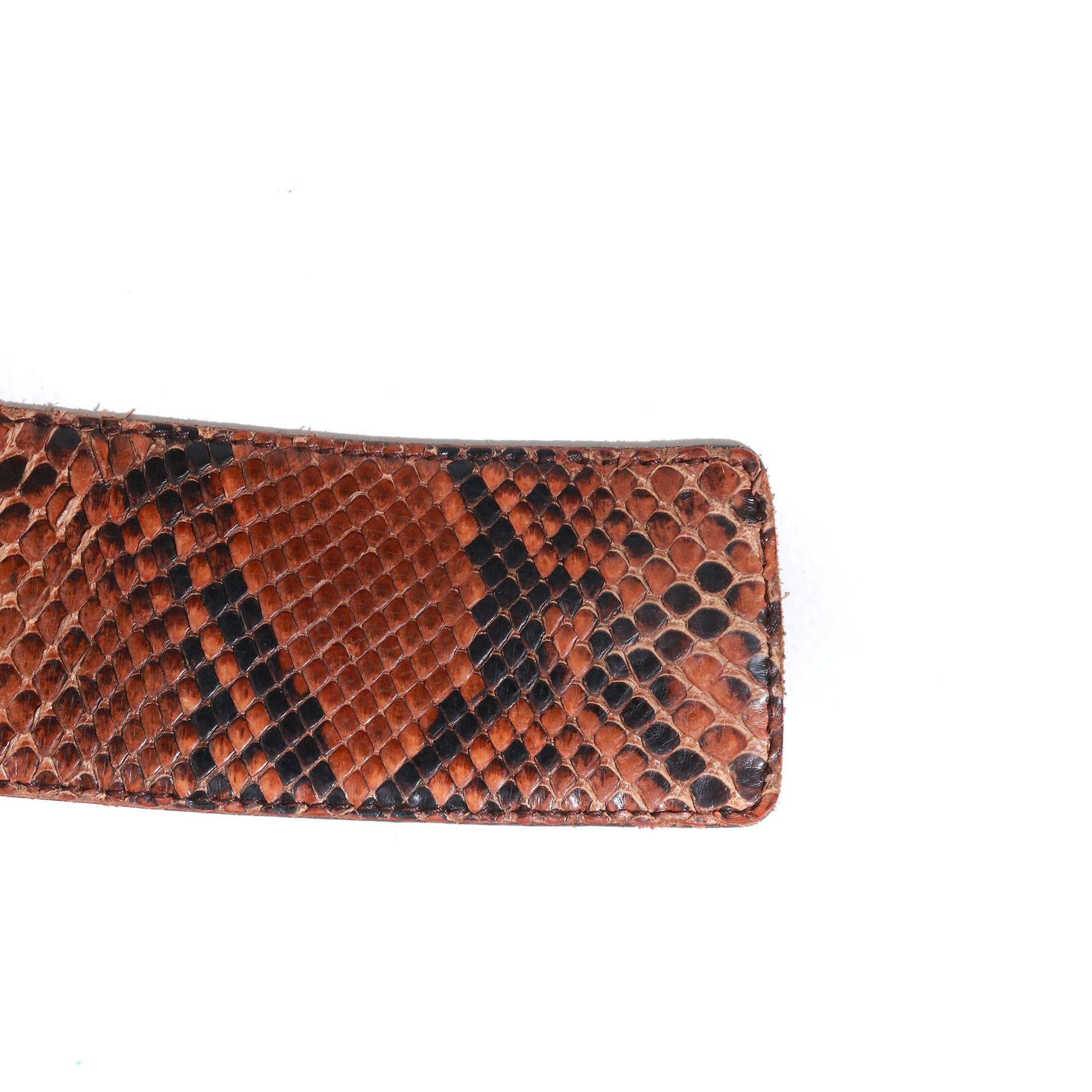Prada PRADA - Vintage brown python belt (T85) Size ONE SIZE - 4 Thumbnail
