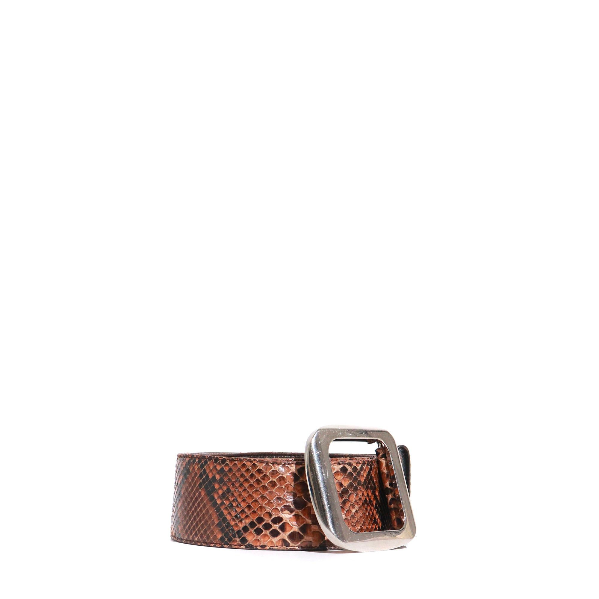 Prada PRADA - Vintage brown python belt (T85) Size ONE SIZE - 2 Thumbnail