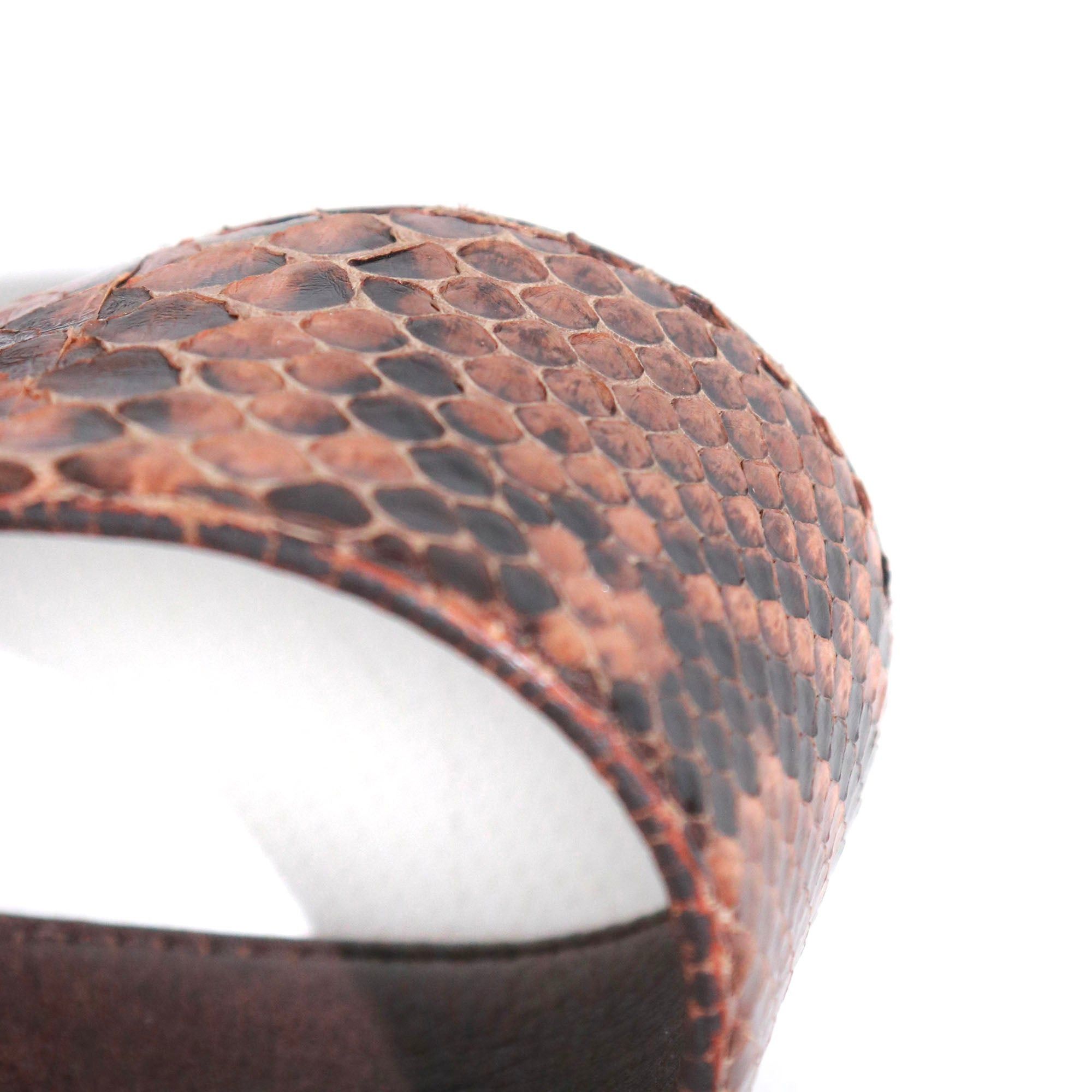 Prada PRADA - Vintage brown python belt (T85) Size ONE SIZE - 3 Thumbnail