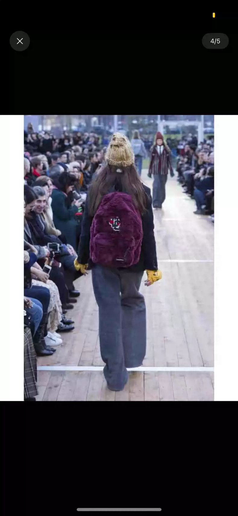 UNDERCOVER EASTPAK Takahashi fur plush backpack