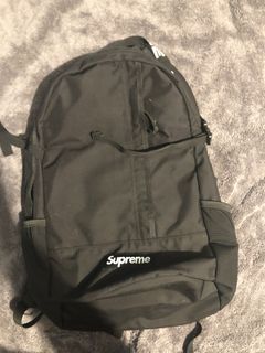 Supreme ss18 backpack real vs outlet fake