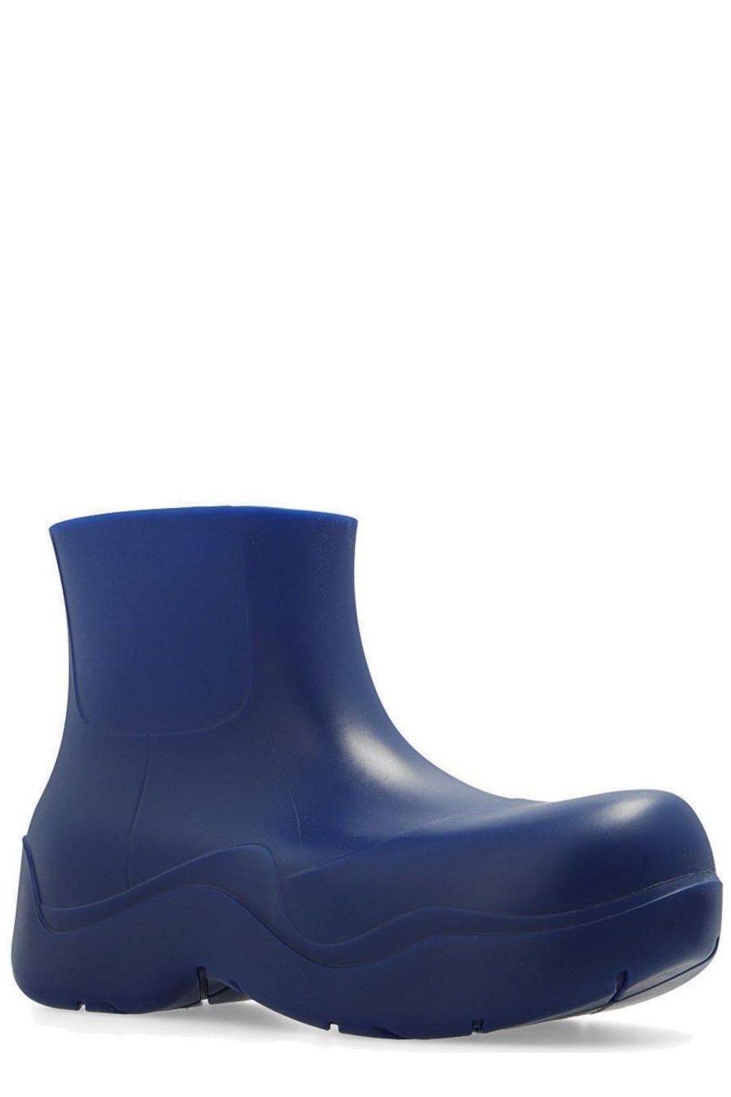 Bottega Veneta Navy Rubber Puddle Ankle Boot Size US 4 / IT 34 - 2 Thumbnail