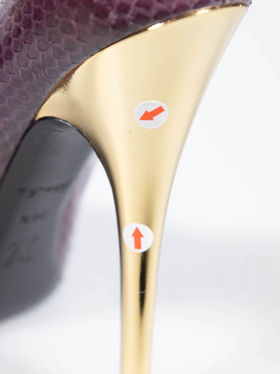 Louis Vuitton Purple Snakeskin Oh Really! Heels Size US 8.5 / IT 38.5 - 7 Thumbnail
