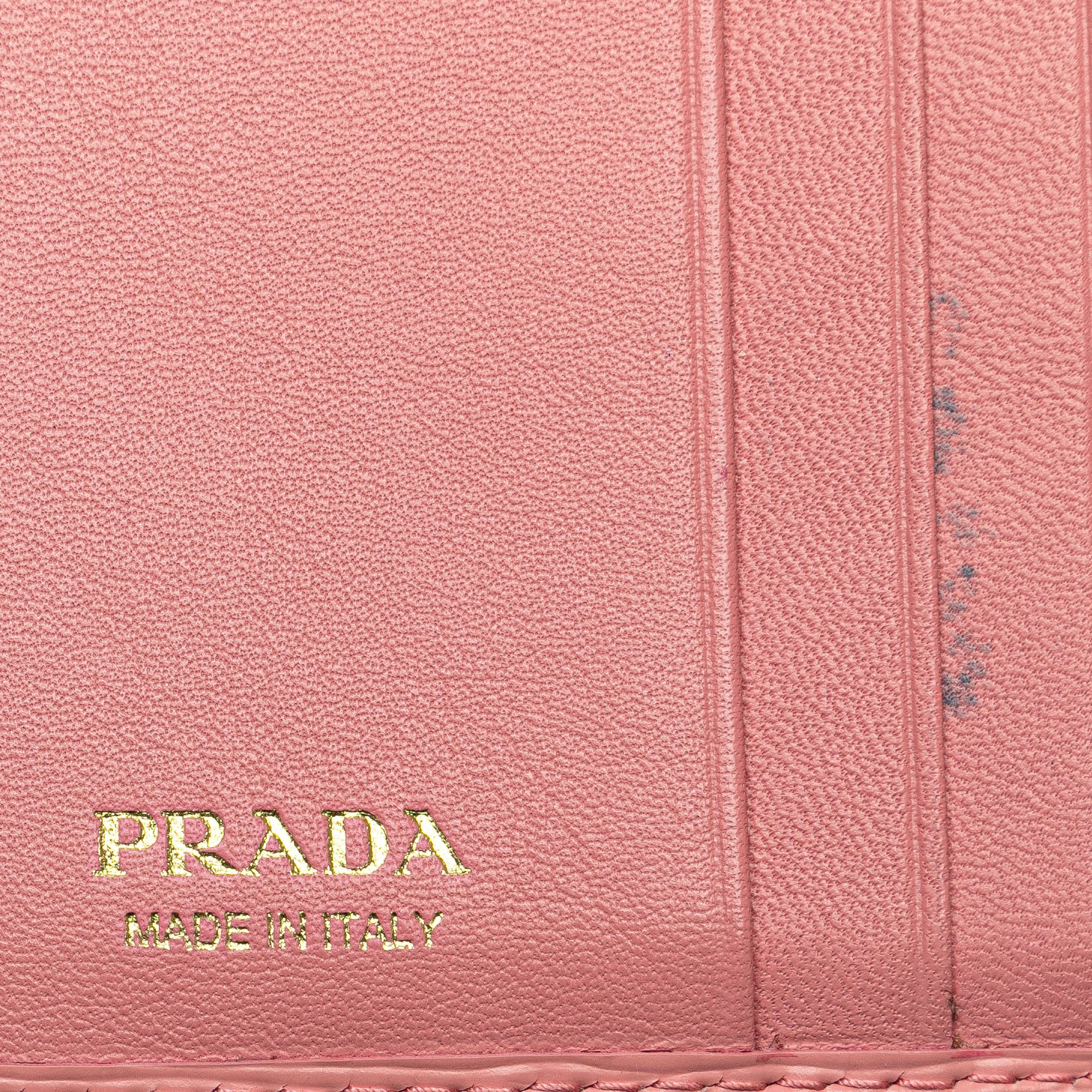 Prada Prada Vitello Move Compact Wallet Size ONE SIZE - 8 Thumbnail