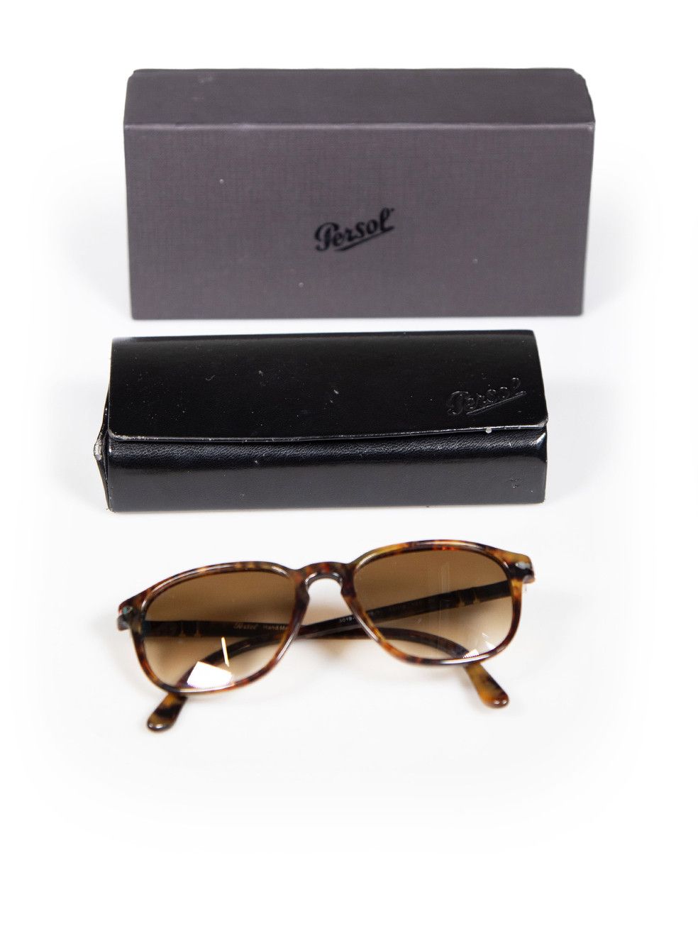 Persol Brown D Frame Gradient Sunglasses Grailed