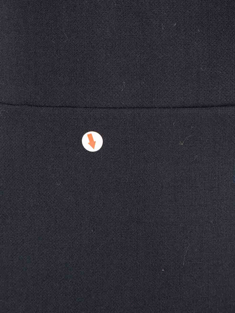 Roland Mouret Navy Eyelet Stud Knee Length Dress Size M / US 6-8 / IT 42-44 - 4 Thumbnail