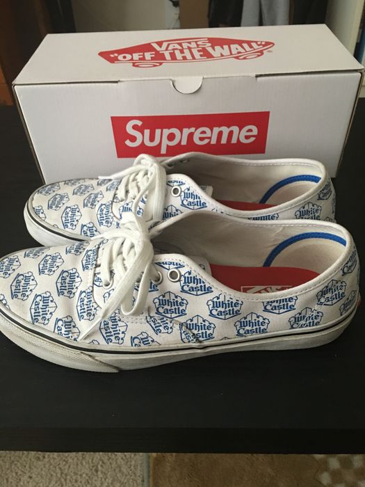 Supreme White Castle Vans | Grailed