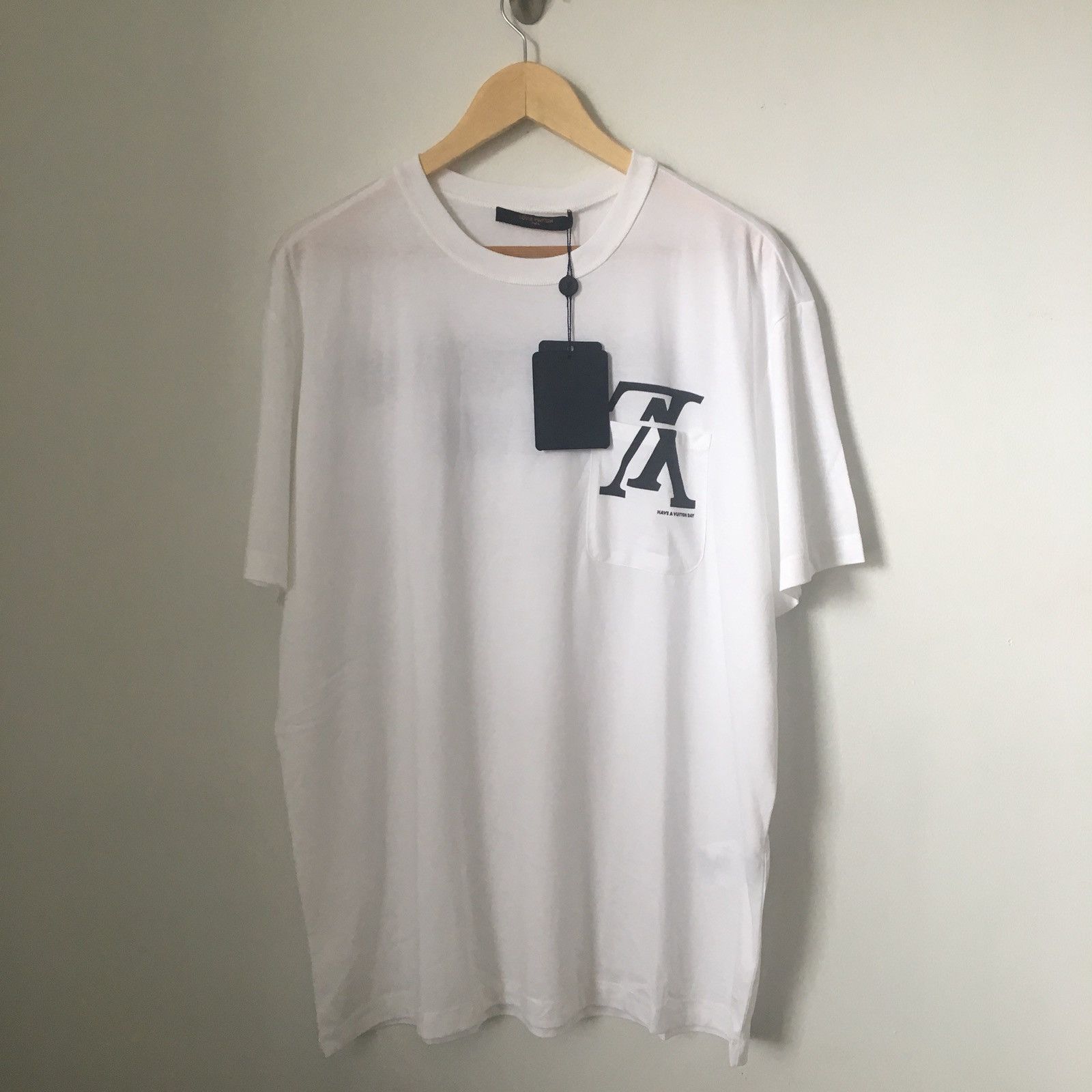Louis Vuitton upside down LV logo pocket tee for Sale in Cupertino