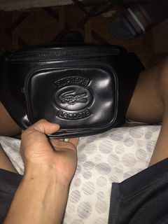 Supreme lacoste clearance waist bag black