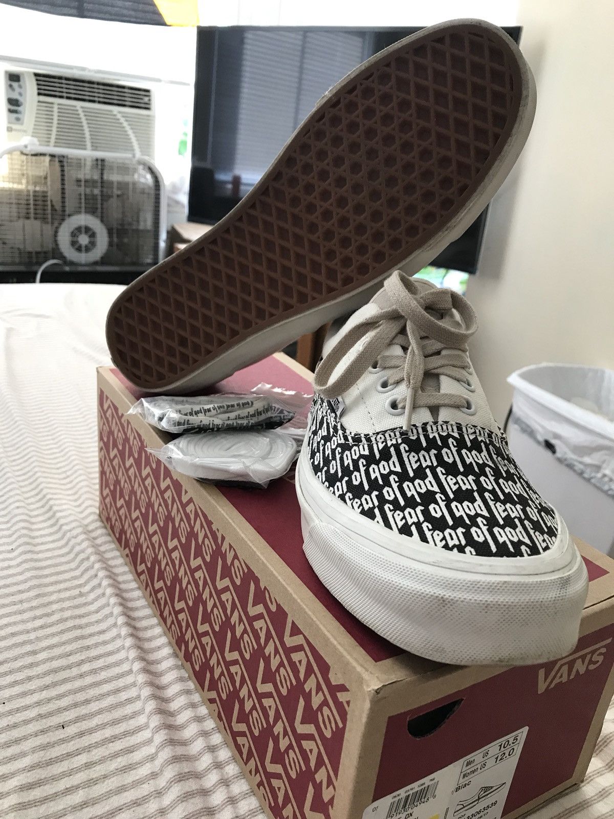 Fear of god vans marshmallow best sale