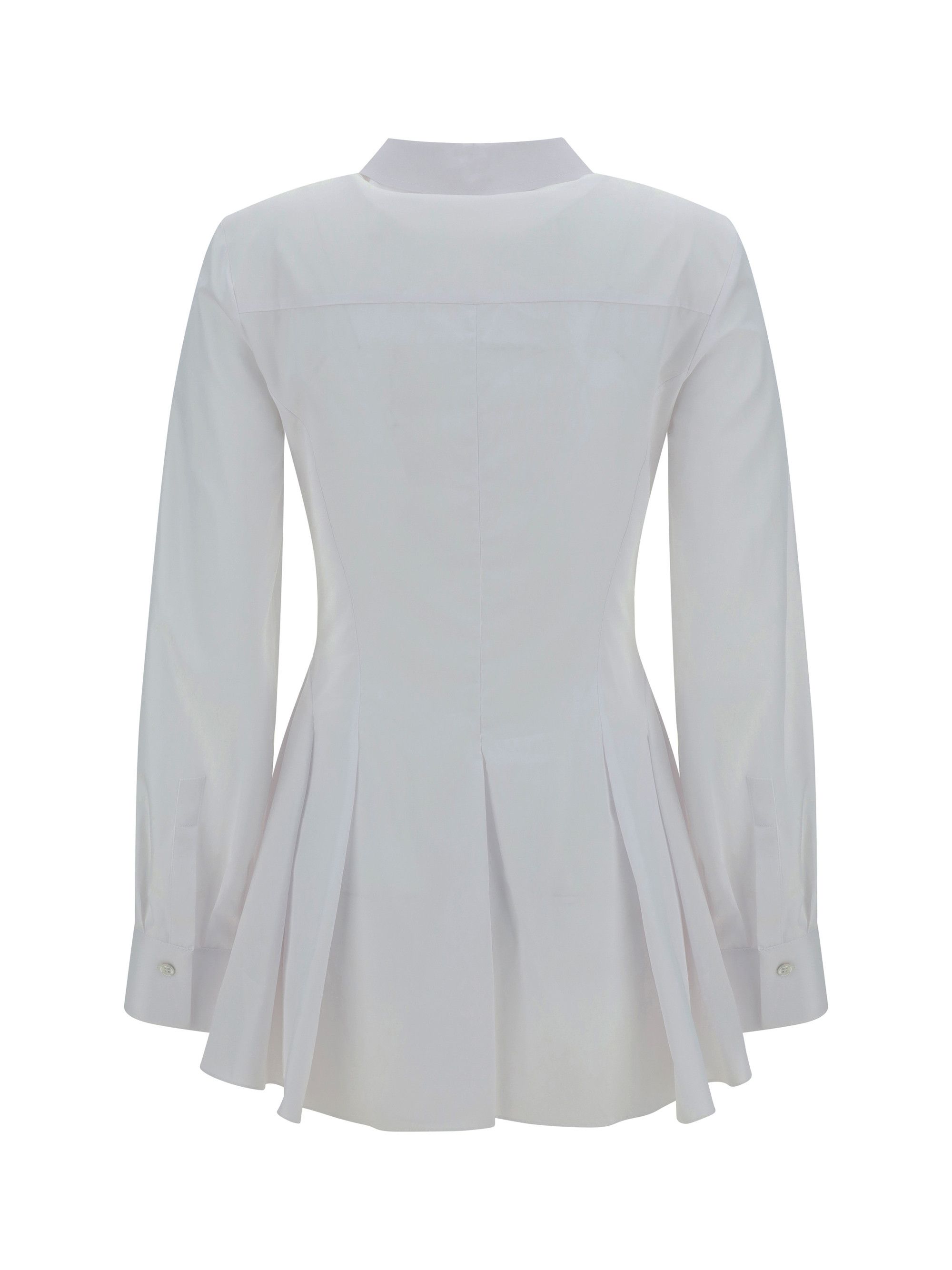 Alexander McQueen Pleatd Peplum Shirt Size S / US 4 / IT 40 - 2 Thumbnail