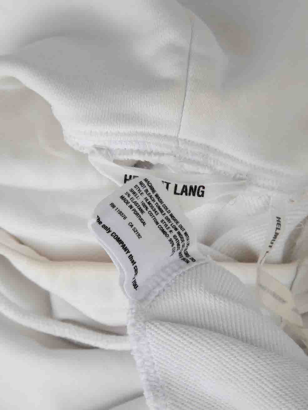 Helmut Lang White Logo Printed Hoodie Size M / US 6-8 / IT 42-44 - 11 Thumbnail
