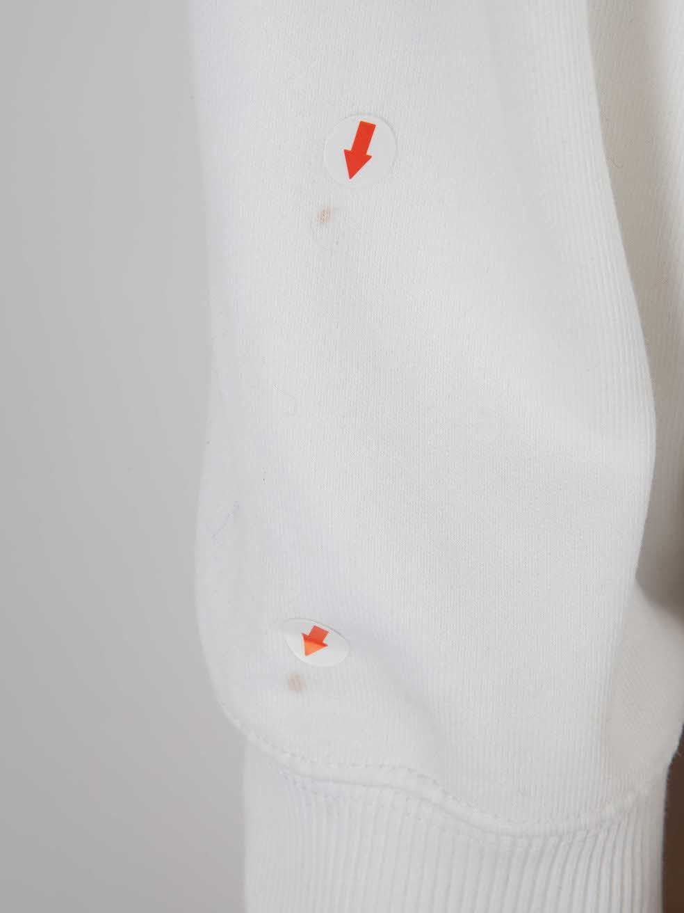 Helmut Lang White Logo Printed Hoodie Size M / US 6-8 / IT 42-44 - 9 Thumbnail