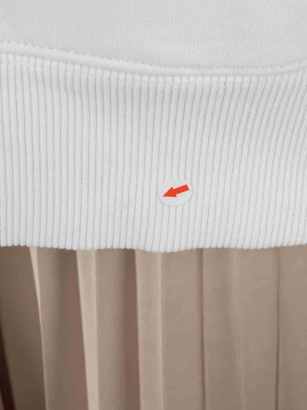 Helmut Lang White Logo Printed Hoodie Size M / US 6-8 / IT 42-44 - 4 Thumbnail