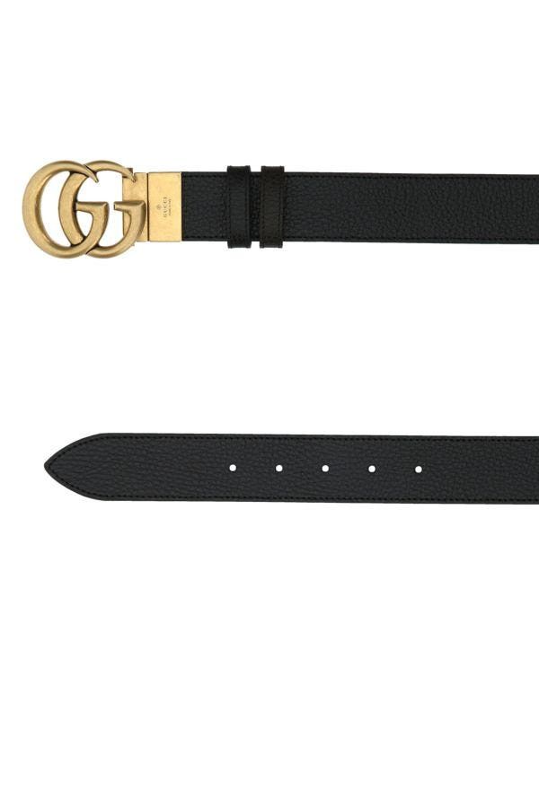 Gucci Black Leather Reversible Belt Size ONE SIZE - 2 Thumbnail