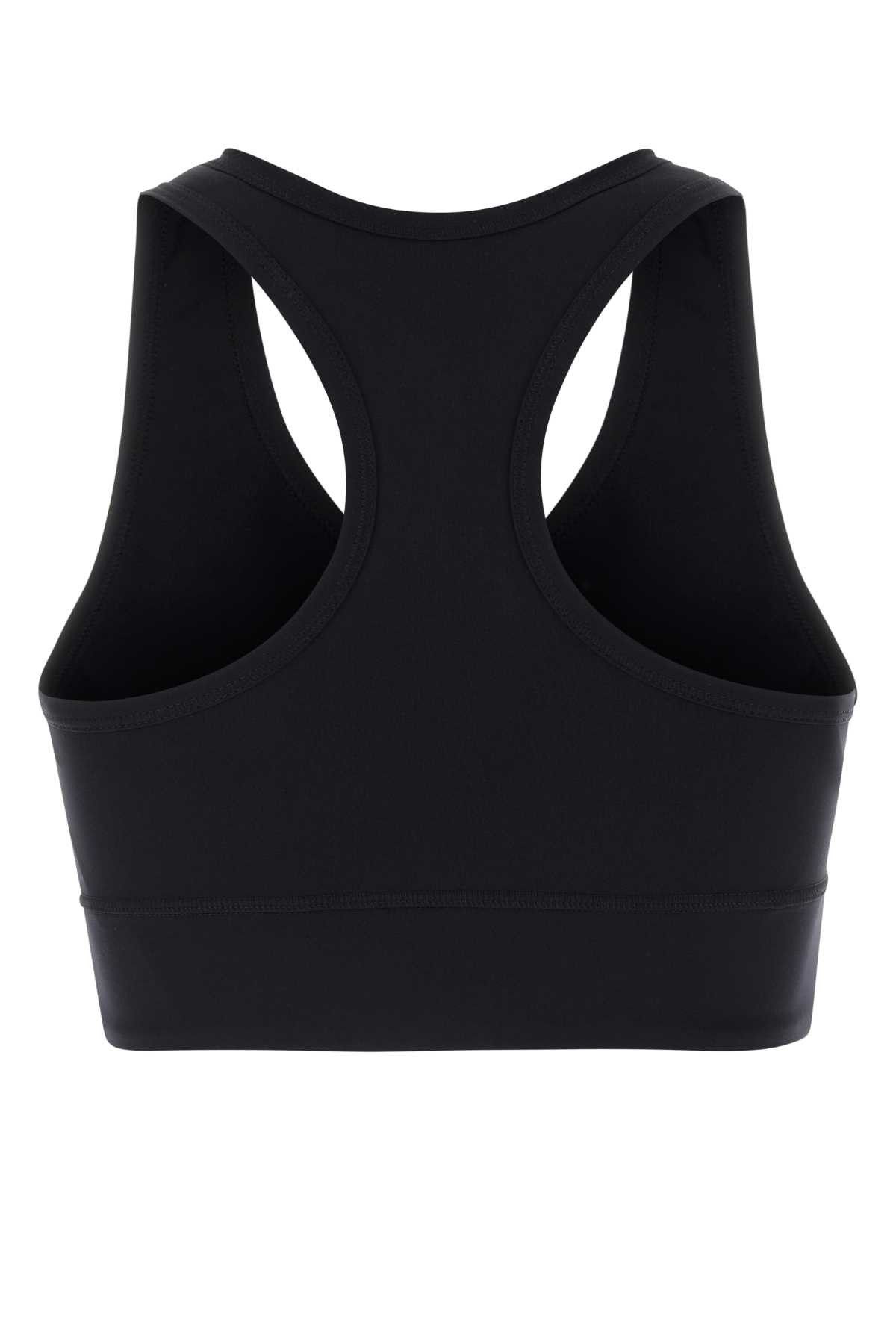 Balenciaga Black Stretch Nylon Crop-Top Size M / US 6-8 / IT 42-44 - 2 Thumbnail
