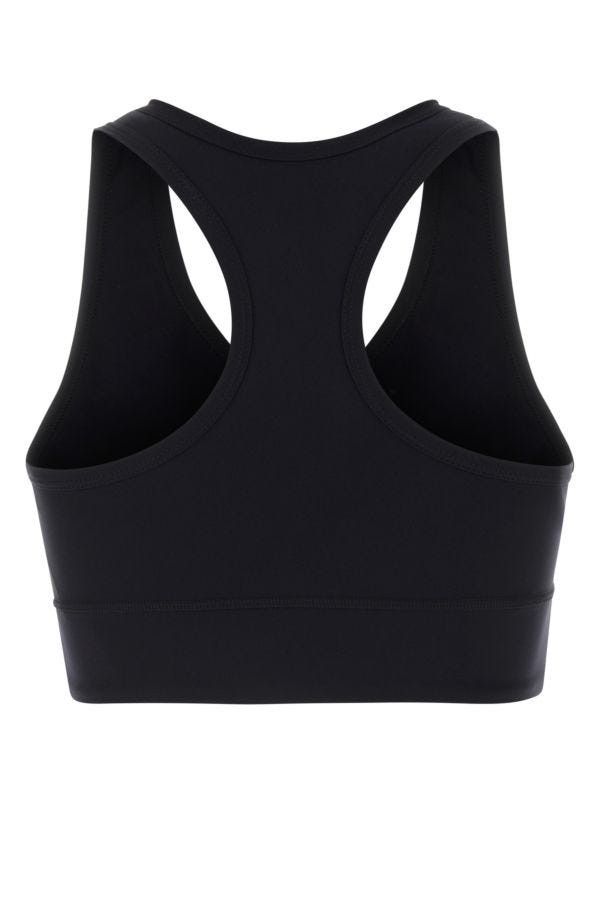 Balenciaga Black Stretch Nylon Crop-Top Size XS / US 0-2 / IT 36-38 - 4 Thumbnail