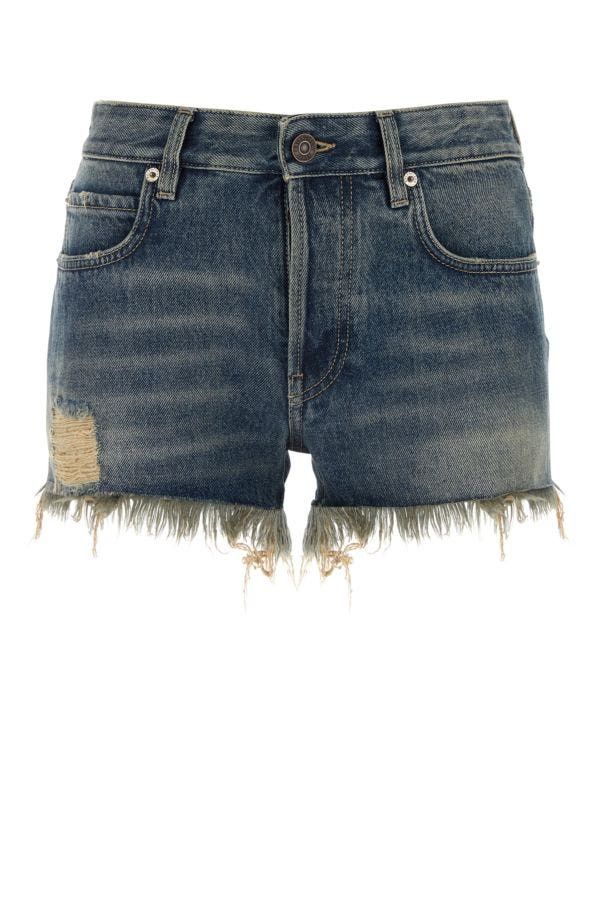 Balenciaga Denim Shorts Size 26" / US 2 / IT 38 - 3 Thumbnail