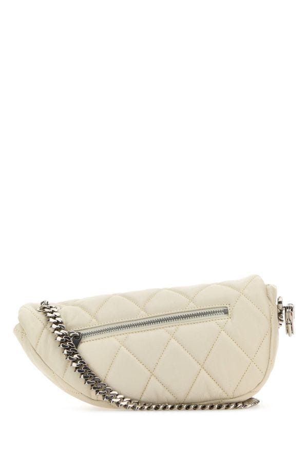 Burberry White Leather Shield Lock Shoulder Bag Size ONE SIZE - 5 Thumbnail