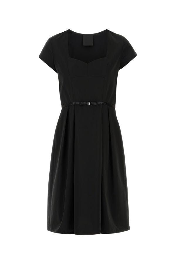 Givenchy Black Taffetas Mini Dress Size M / US 6-8 / IT 42-44 - 3 Thumbnail
