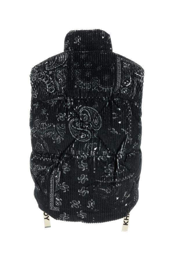 Khrisjoy Printed Corduroy Oversize Sleeveless Down Jacket Size US XS / EU 42 / 0 - 4 Thumbnail