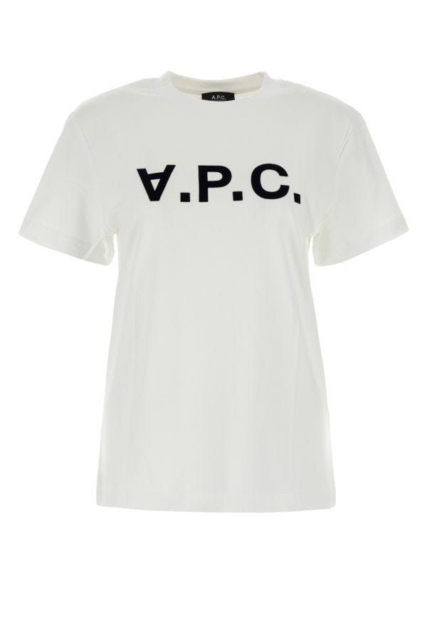 A.P.C. White Cotton T-Shirt Size S / US 4 / IT 40 - 3 Thumbnail