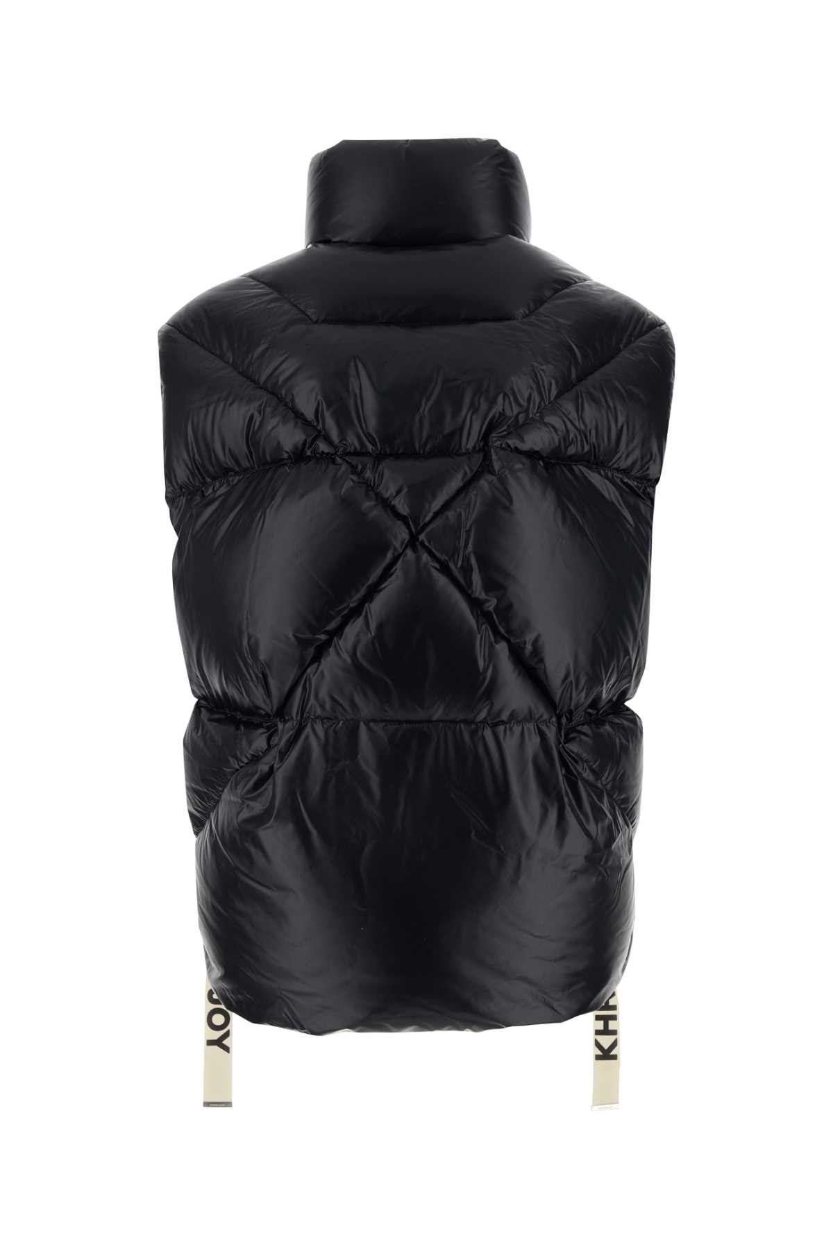 Khrisjoy Black Nylon Sleeveless Puff Shiny Down Jacket Size US XS / EU 42 / 0 - 2 Thumbnail
