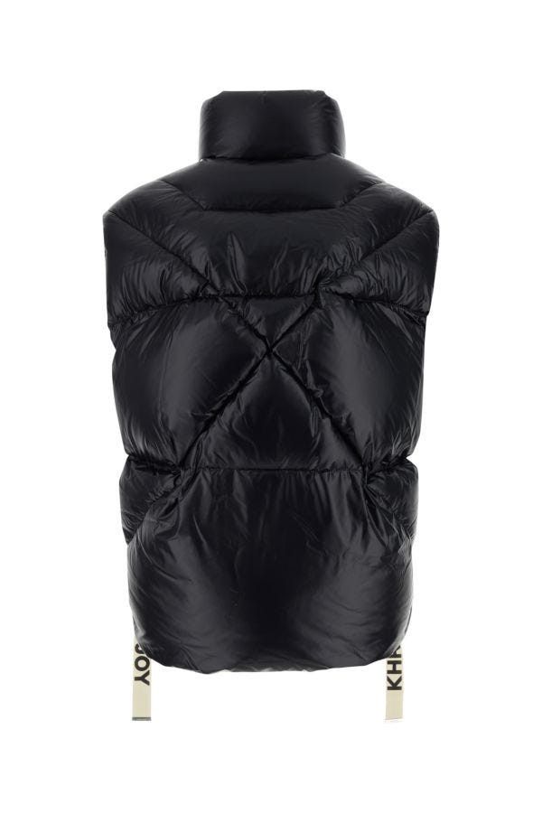 Khrisjoy Black Nylon Sleeveless Puff Shiny Down Jacket Size US XS / EU 42 / 0 - 4 Thumbnail