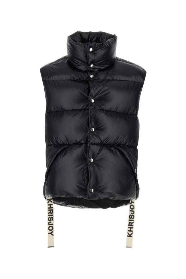 Khrisjoy Black Nylon Sleeveless Puff Shiny Down Jacket Size US XS / EU 42 / 0 - 3 Thumbnail