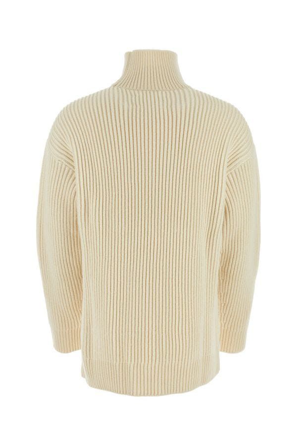 Jil Sander Ivory Wool Sweater Size US M / EU 48-50 / 2 - 4 Thumbnail