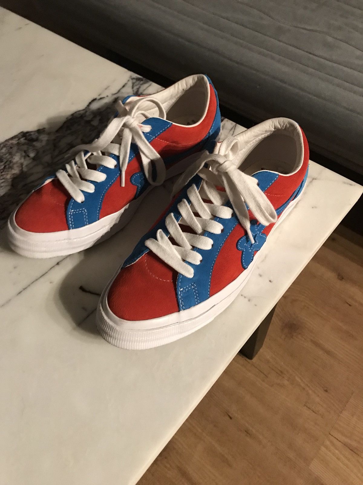 Converse Golf Le Fleur Red And Blue Spiderman Colorway | Grailed
