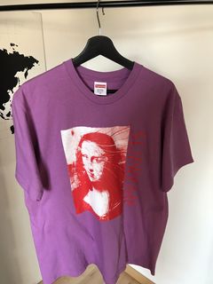 Supreme mona lisa sales tee light purple