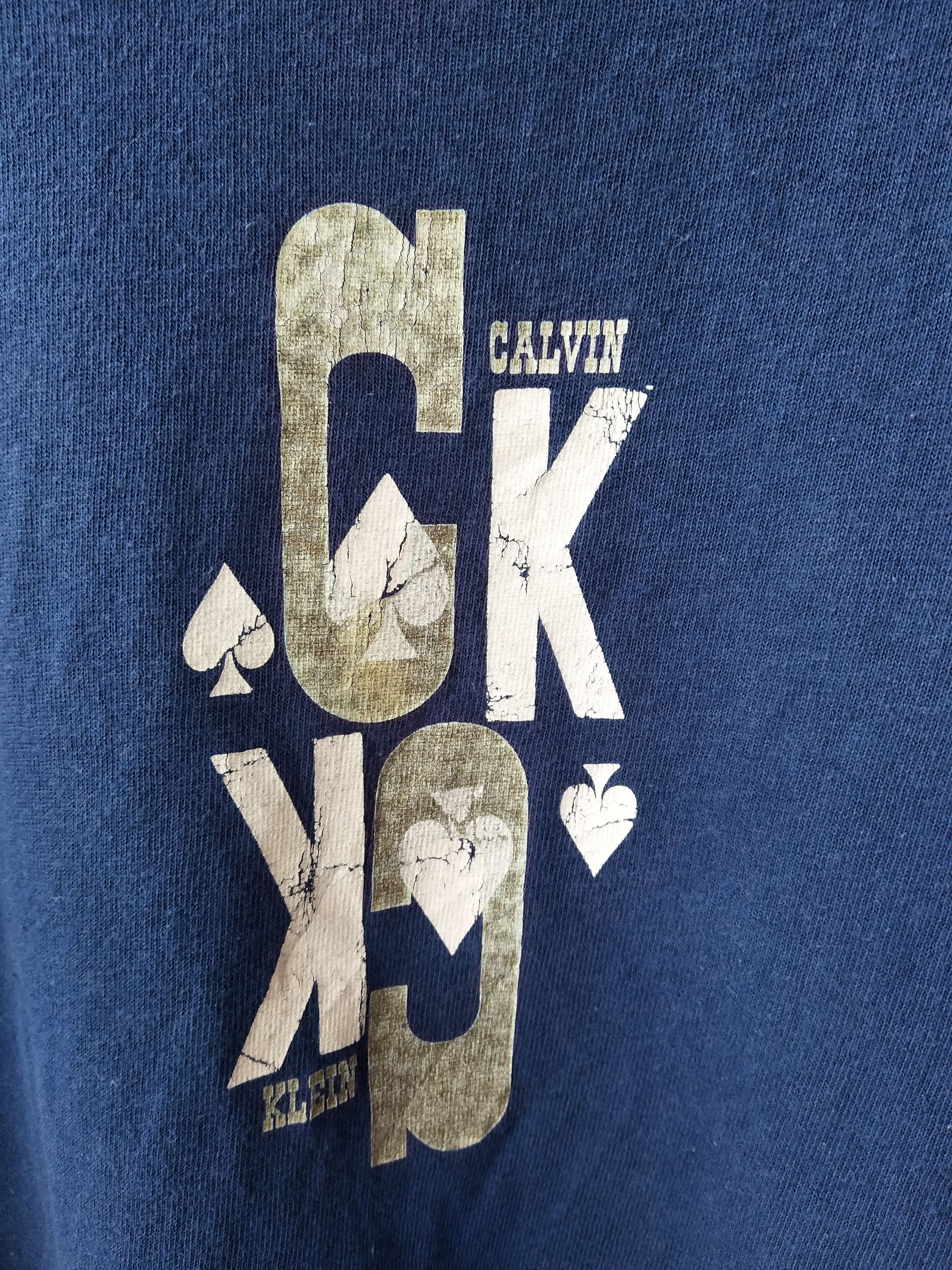 Calvin Klein 🔥 Vintage Calvin Klein t shirt big logo spade made in usa Size US XL / EU 56 / 4 - 3 Thumbnail