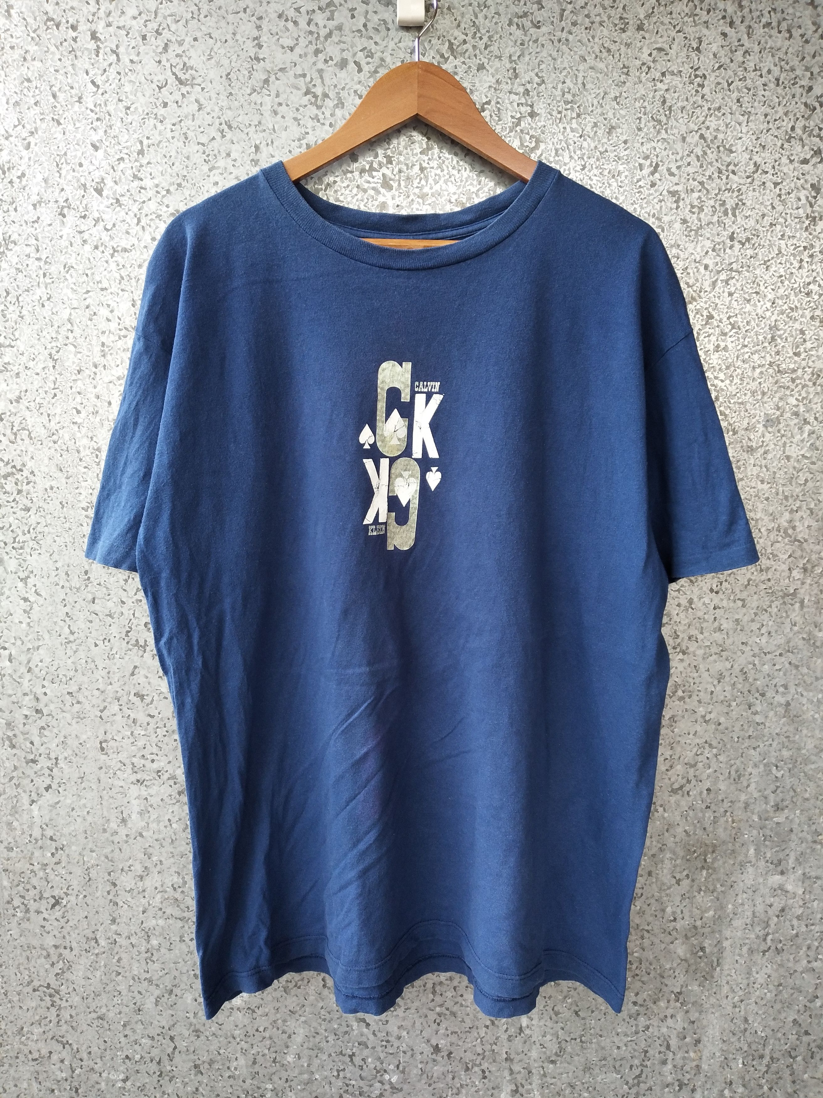 Calvin Klein 🔥 Vintage Calvin Klein t shirt big logo spade made in usa Size US XL / EU 56 / 4 - 1 Thumbnail