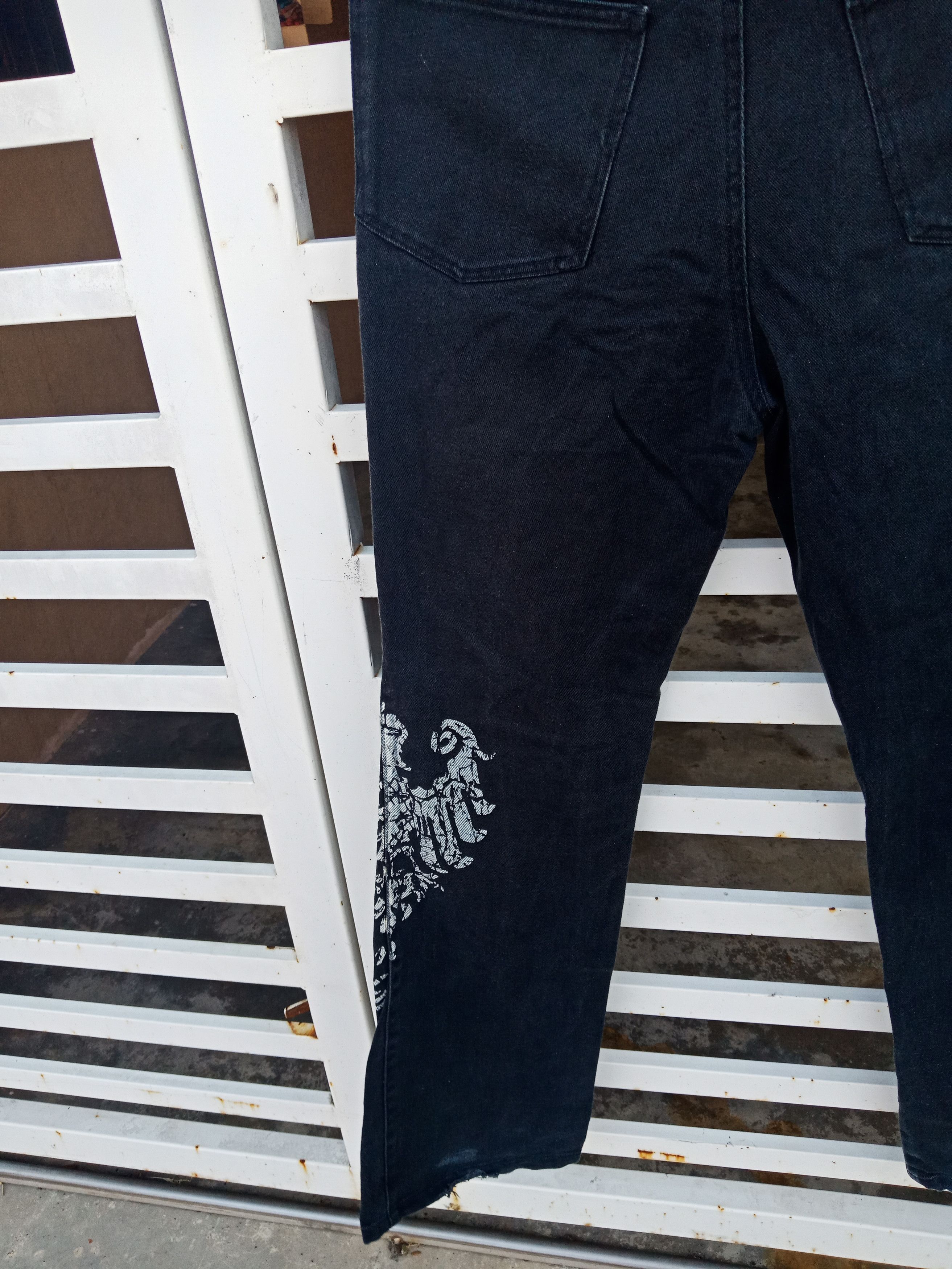 semanticdesign Batsu Studio Spell Out Big Logo Distressed Pants Size US 31 - 10 Thumbnail