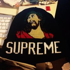 Supreme best sale jesus beanie