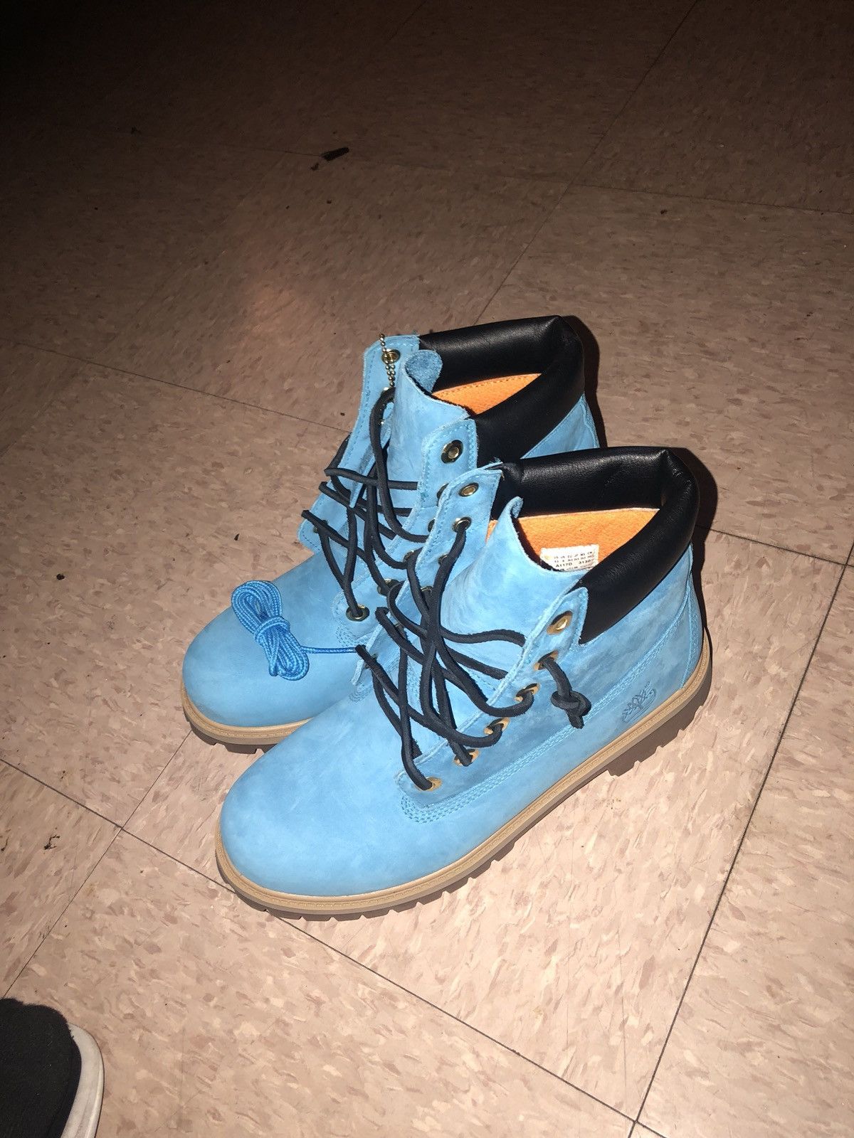 Timberland Baby Blue Tims Size US 6.5 / EU 39-40 - 4 Thumbnail