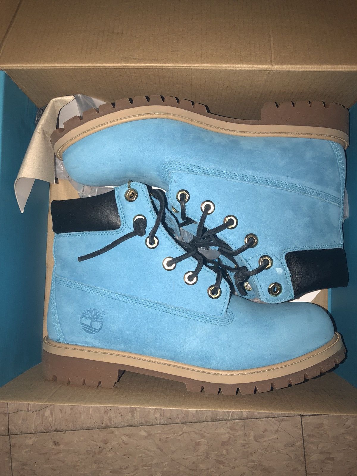 Timberland Baby Blue Tims Size US 6.5 / EU 39-40 - 6 Thumbnail