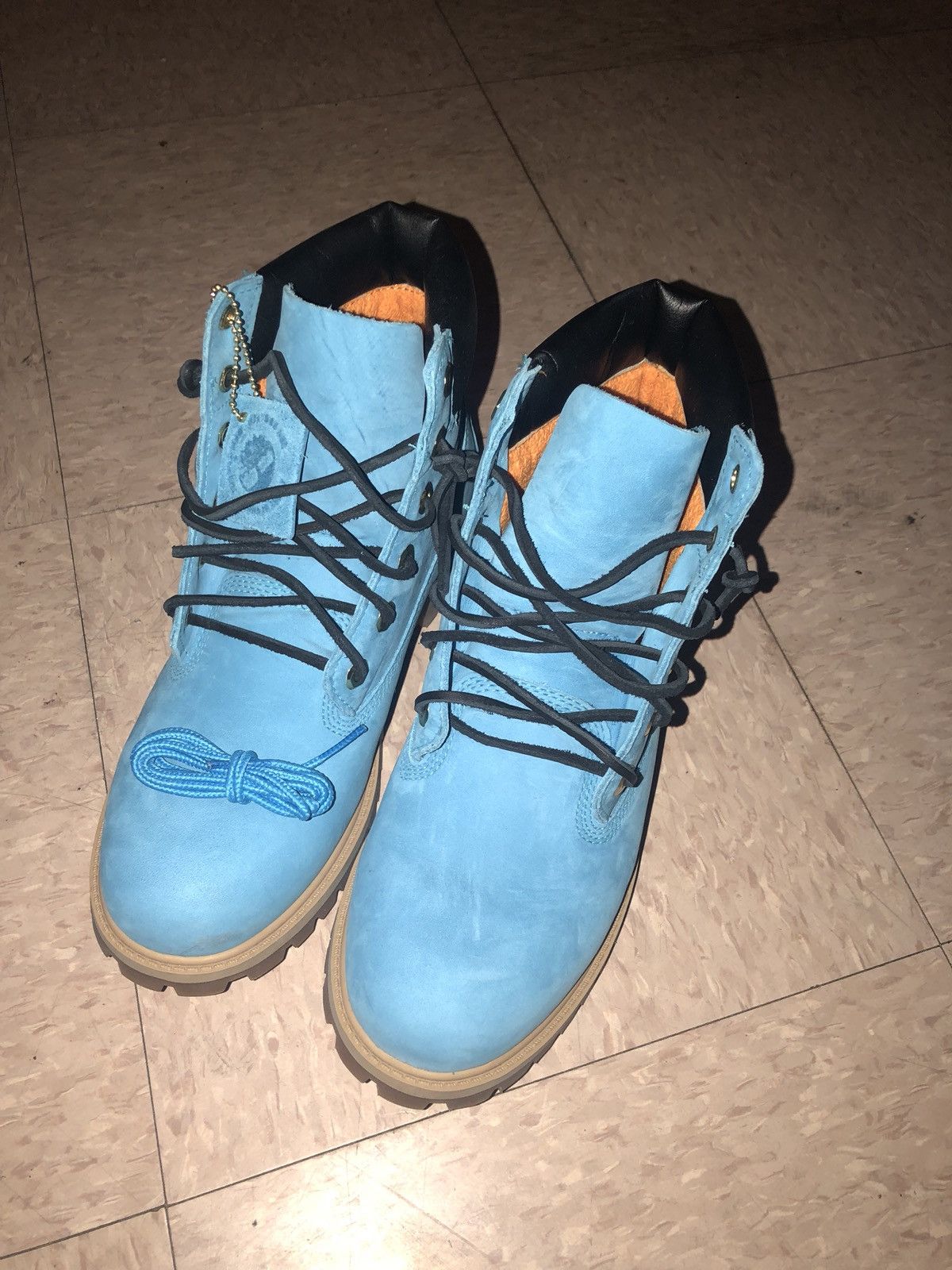 Timberland Baby Blue Tims Size US 6.5 / EU 39-40 - 3 Thumbnail