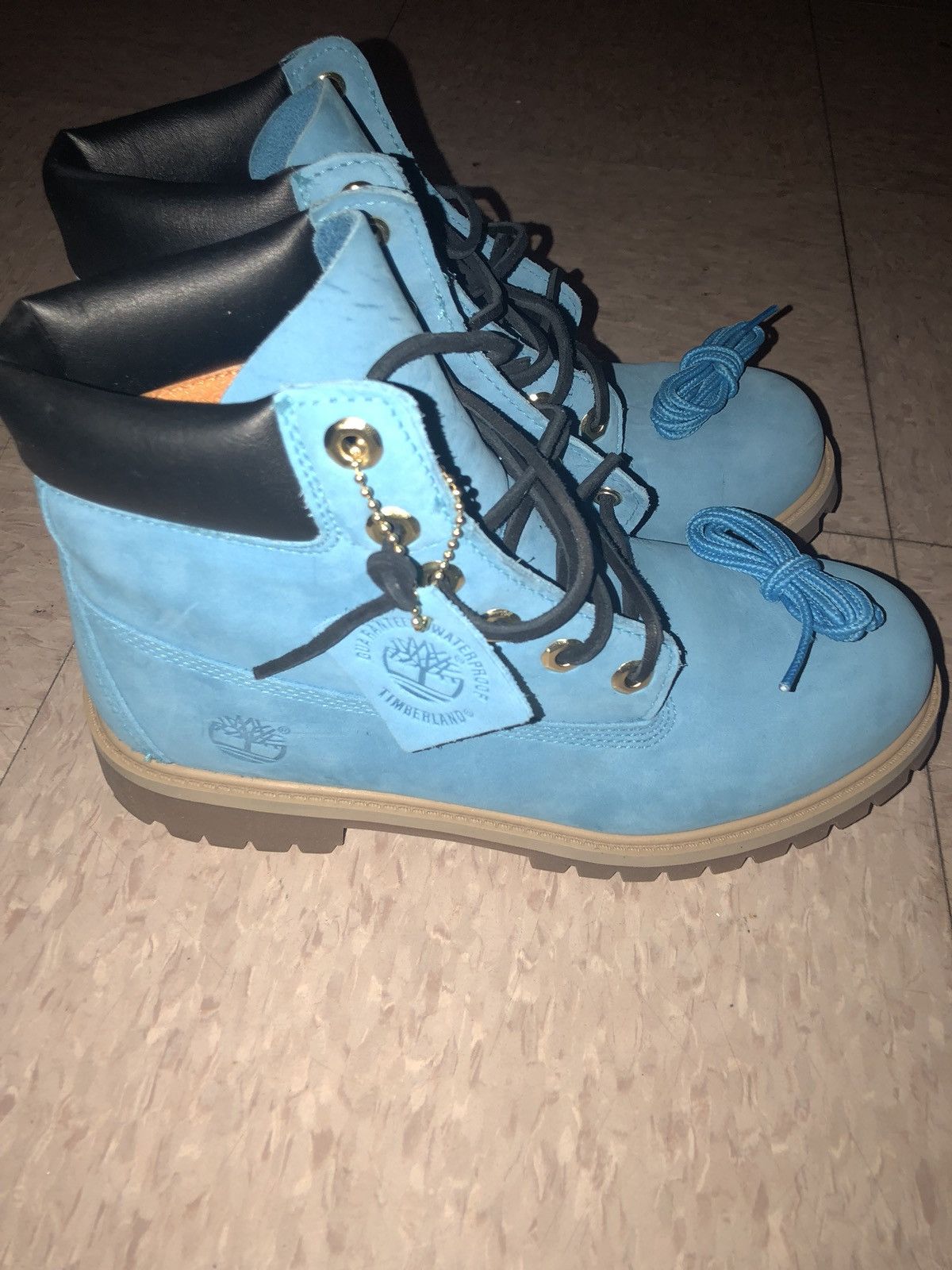 Timberland Baby Blue Tims Size US 6.5 / EU 39-40 - 1 Thumbnail